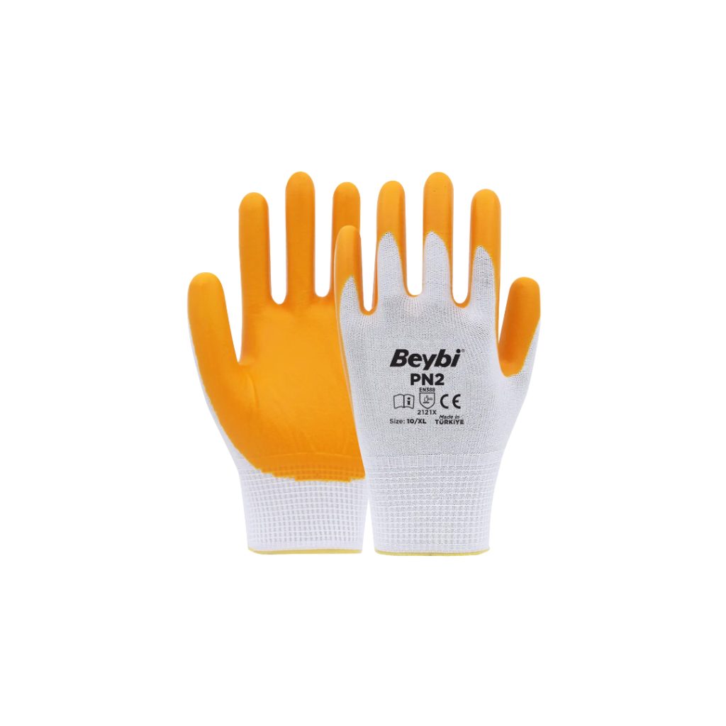 Beybi PN2 Polyester Örme Nitril Eldiven